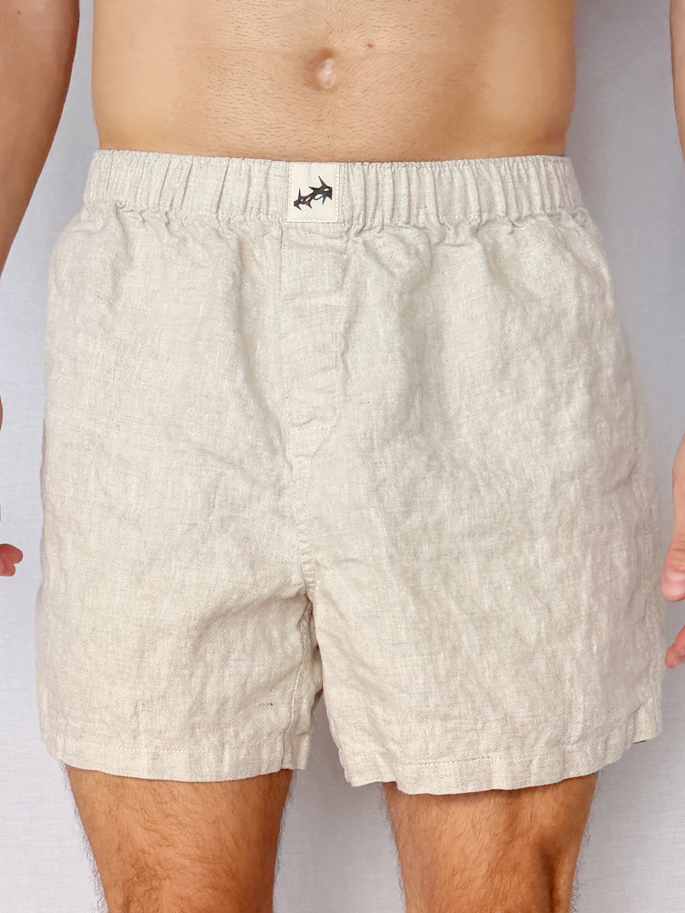 The Linen Short – Raw front
